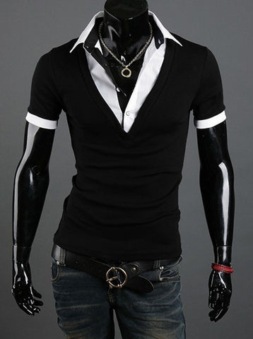 Subtle Pattern Short Sleeve Shirt