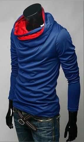 2017 Fall Collection Men's Round Collar Slim Fit Striped Sweater