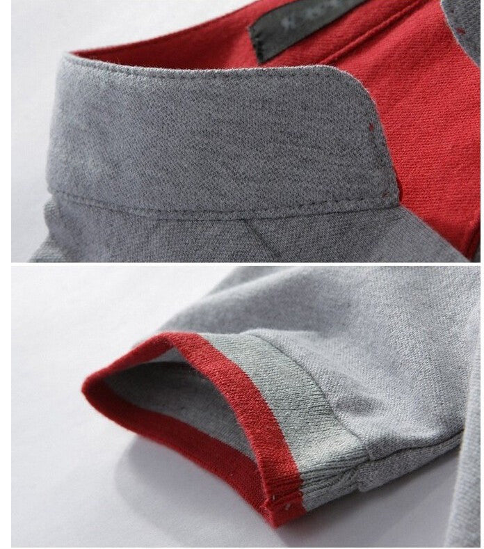 Laiso Mandarin Collar Short Sleeve Polo Shirt