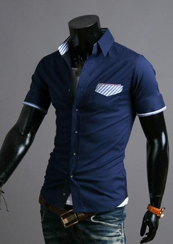 Subtle Pattern Short Sleeve Shirt