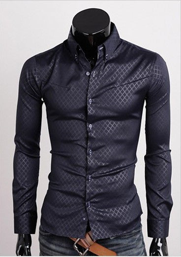Subtle Pattern Long Sleeve Shirt