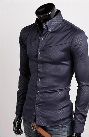 Subtle Pattern Long Sleeve Shirt