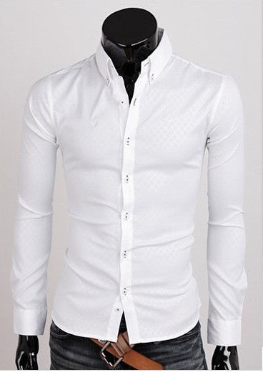 Subtle Pattern Long Sleeve Shirt