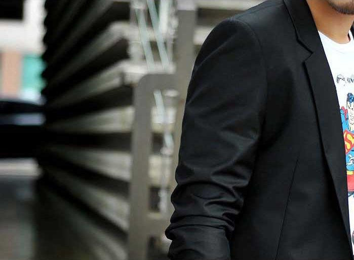 Bamboo Fiber Slim Fit Casual Spring Blazer