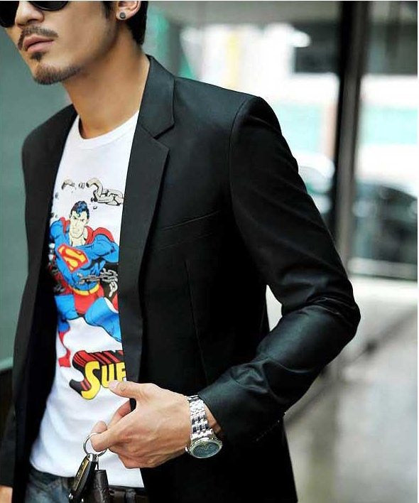 Bamboo Fiber Slim Fit Casual Spring Blazer