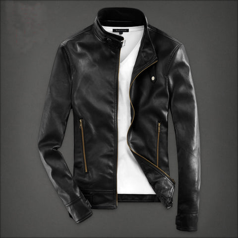 2017 Winter Collection Color Matching Men's Slim Fit Urban Style Coat/Jacket