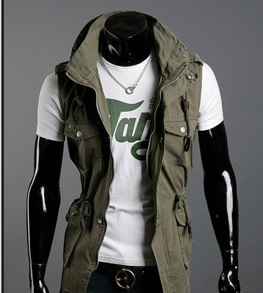 RARE Sleeveless Military Style Jacket Daring Deals