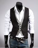 2-tone Slim Fit Vest