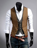 2-tone Slim Fit Vest