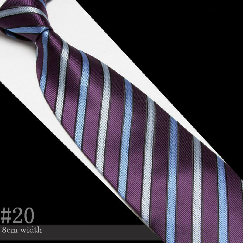 Microfiber Striped Neckties - 20 Styles