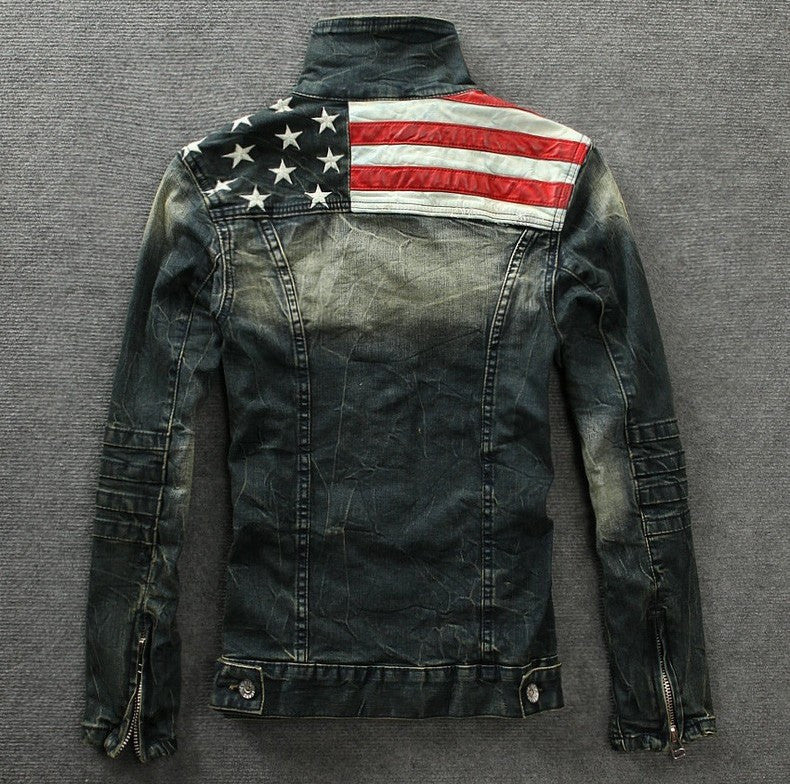 "Freedom" Denim Motorcycle Jacket