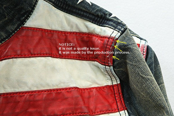 "Freedom" Denim Motorcycle Jacket