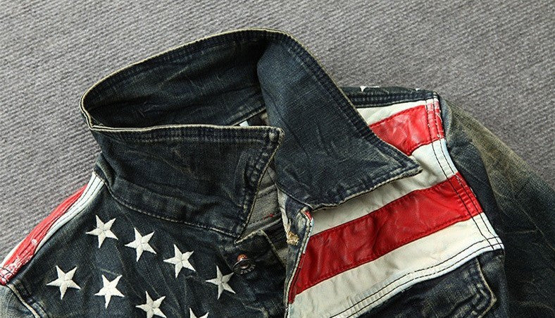 "Freedom" Denim Motorcycle Jacket