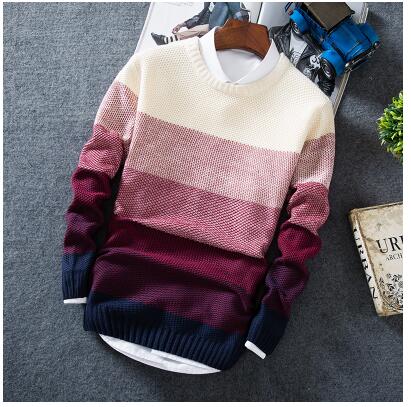 2017 Fall Collection Men's Slim Fit Knitted Style Sweater
